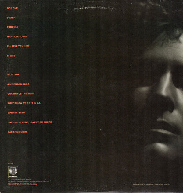 Lindsey Buckingham : Law And Order (LP, Album, Club, Ter)