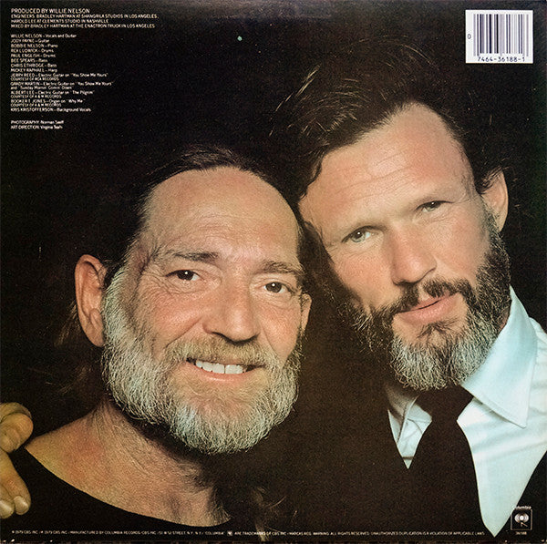 Willie Nelson : Willie Nelson Sings Kristofferson (LP, Album, Pit)