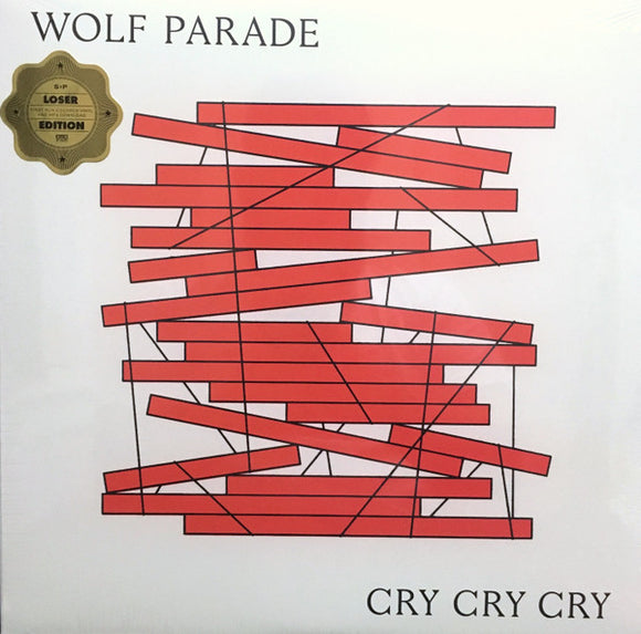 Wolf Parade : Cry Cry Cry (LP, Cre + LP, S/Sided, Etch, Cre + Album, Ltd)