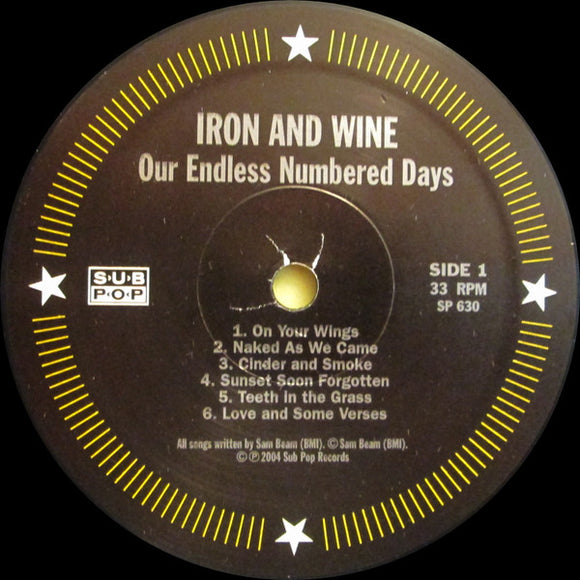 Iron + Wine* : Our Endless Numbered Days (LP, Album, RP)