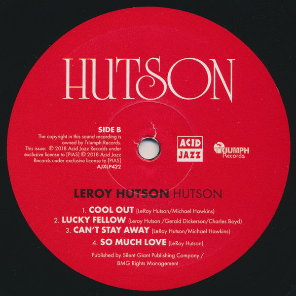 Leroy Hutson : Hutson (LP, Album, RE)