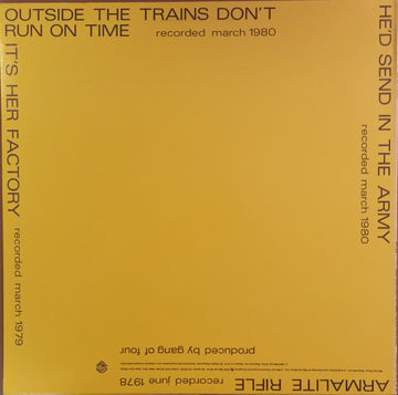 Gang Of Four : Gang Of Four (12", EP, S/Edition, Jac)