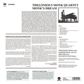 The Thelonious Monk Quartet : Monk’s Dream (LP, Album, Ltd, RE, Pur)