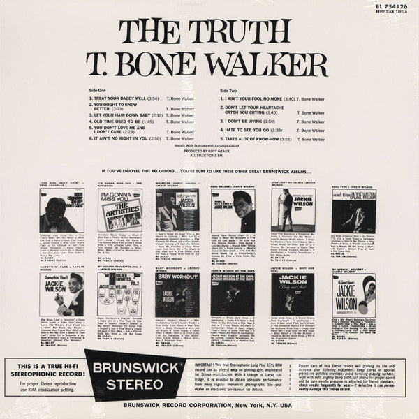 T-Bone Walker : The Truth (LP, Album, Ltd, RE, 180)