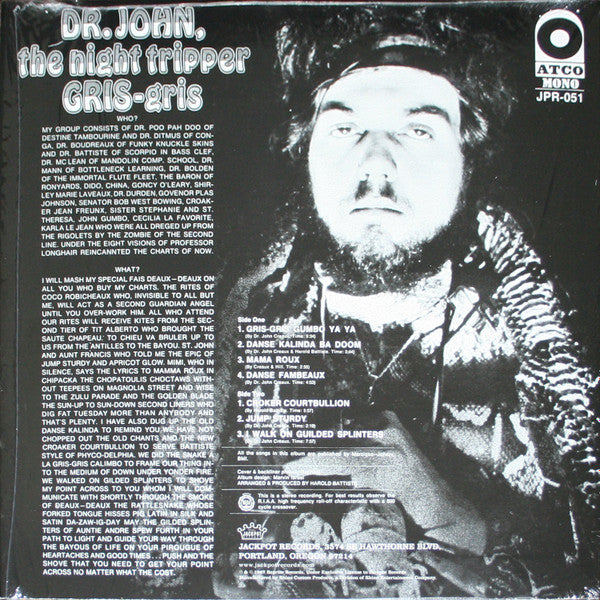 Dr. John, Night Tripper, The : Gris-gris (LP,Limited Edition,Reissue,Mono)