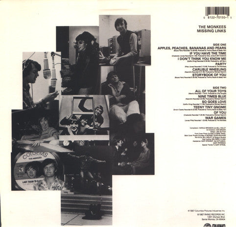 The Monkees : Missing Links (LP, Comp)