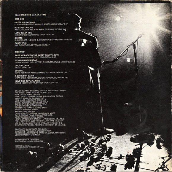Joan Baez : One Day At A Time (LP, Album, Gat)
