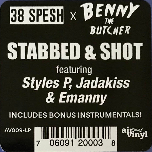 38 Spesh & Benny (45) : Stabbed & Shot (LP, EP, RE)