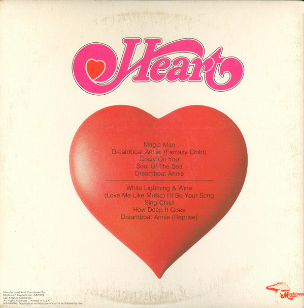 Heart : Dreamboat Annie (LP, Album, San)