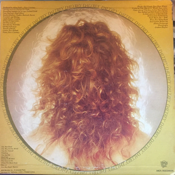 Roger Daltrey : Daltrey (LP, Album, RE, Pin)