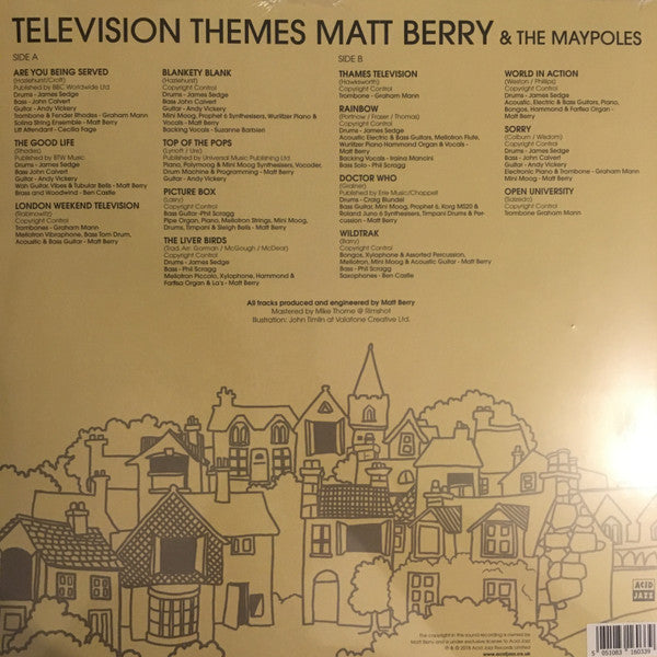 Matt Berry (3) : Television Themes (LP, Album, Ltd, RP, Whi)