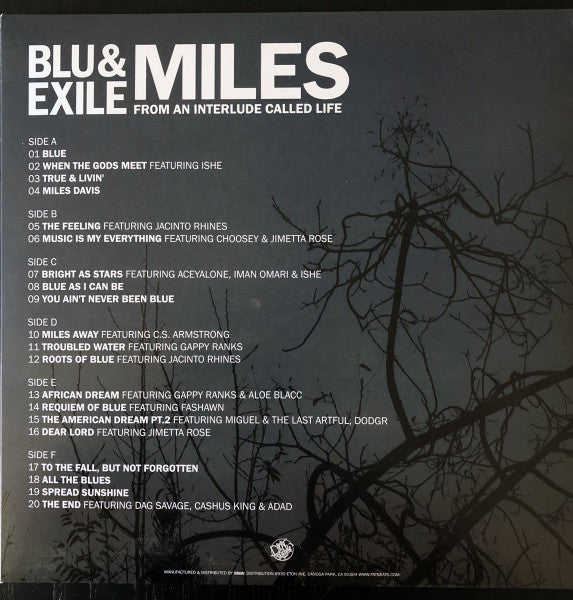 Blu & Exile : Miles: From An Interlude Called Life (3xLP, Album, Ltd, Blu)