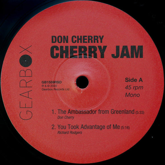 Don Cherry : Cherry Jam  (12", EP, RSD, Mono, Ltd, Num)