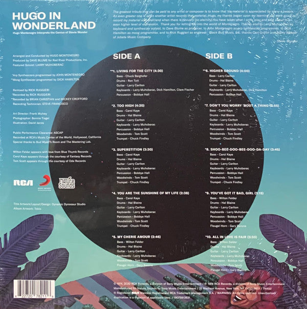 Hugo Montenegro : Hugo In Wonderland (Hugo Montenegro Interprets The Genius Of Stevie Wonder) (LP,Album,Reissue,Stereo)