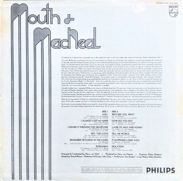 Mouth & MacNeal : How Do You Do? (LP, Album, Phi)