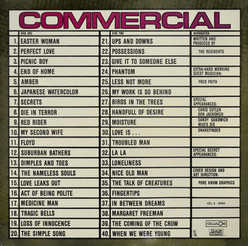 The Residents : Commercial Album (LP, Album)