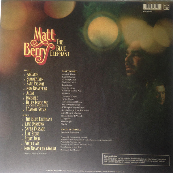 Matt Berry (3) : The Blue Elephant (LP, Album, Ltd, Mus)