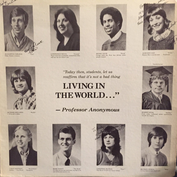 Professor Anonymous : Living In The World (LP, Album)