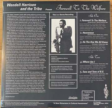 Wendell Harrison : Farewell To The Welfare (LP, Album, RM)