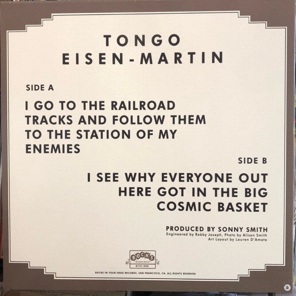 Tongo Eisen-Martin : I Go To The Railroad Tracks And Follow Them To The Station Of My Enemies (LP, Album)