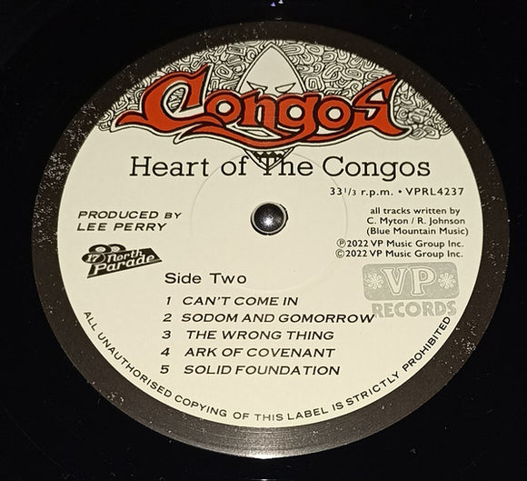 The Congos : Heart Of The Congos (LP, Album, RE, RM)