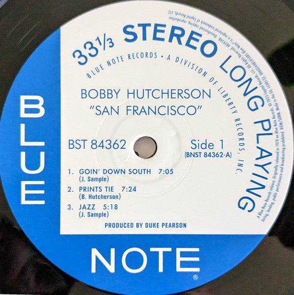 Bobby Hutcherson Featuring Harold Land : San Francisco (LP,Album,Reissue,Stereo)