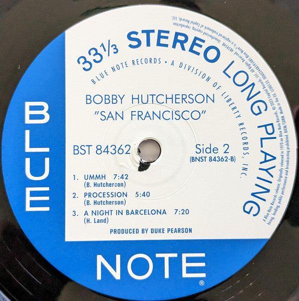 Bobby Hutcherson Featuring Harold Land : San Francisco (LP,Album,Reissue,Stereo)