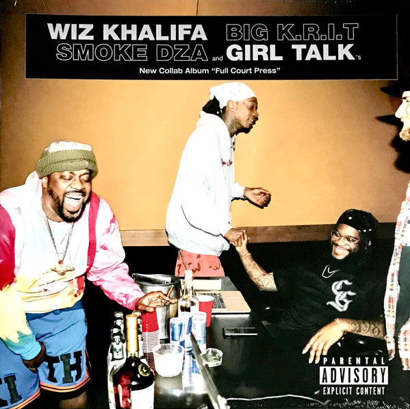 Wiz Khalifa, Big K.R.I.T., Smoke DZA, Girl Talk : Full Court Press (LP, Album)