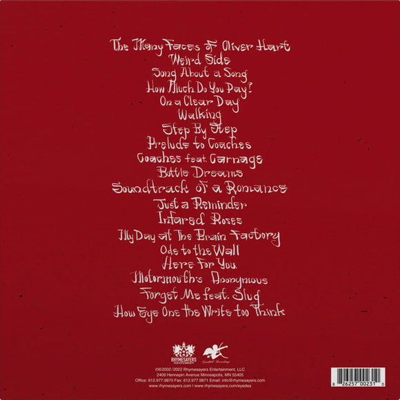 Oliver Hart, Eyedea & Abilities : The Many Faces Of Oliver Hart, Or: How Eye One The Write Too Think (2xLP, Album, RE, Gat)