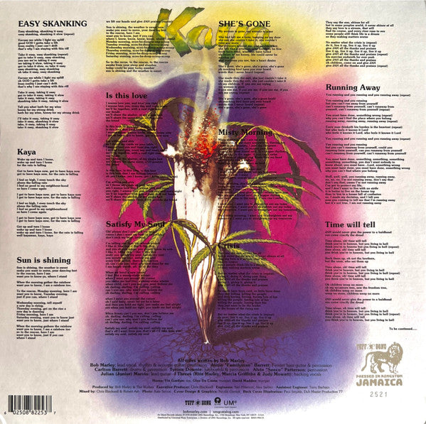 Bob Marley & The Wailers : Kaya (LP, Album, Ltd, Num, RE)