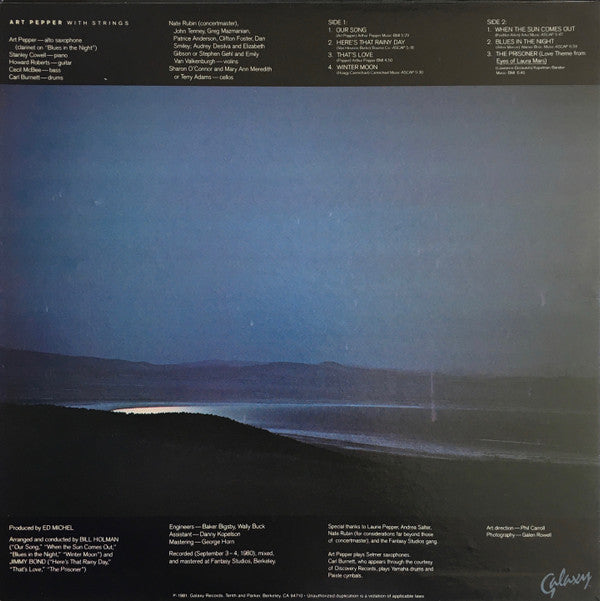 Art Pepper : Winter Moon (LP, Album)