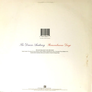 The Dream Academy : Remembrance Days (LP, Album, Car)
