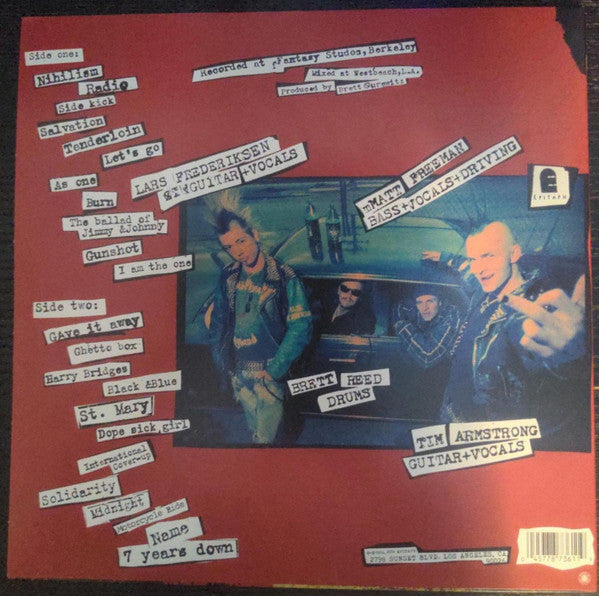 Rancid : Let's Go (LP, Album, RE)