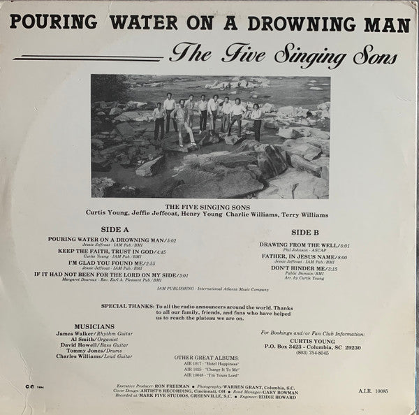 The Five Singing Sons : Pouring Water On A Drowning Man (LP)