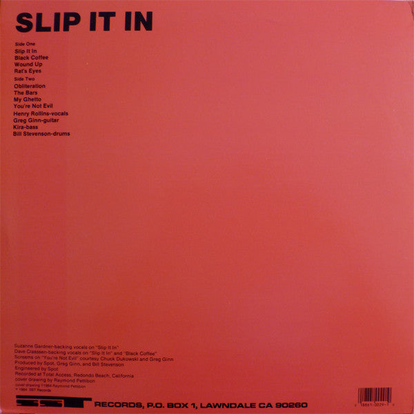 Black Flag : Slip It In (LP, Album, RP)