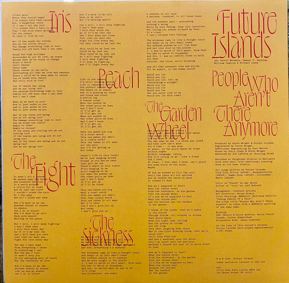 Future Islands : People Who Aren't There Anymore (LP, Album)