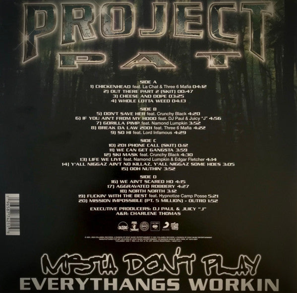 Project Pat : Mista Don't Play (Everythangs Workin) (2xLP, Album, RE, For)