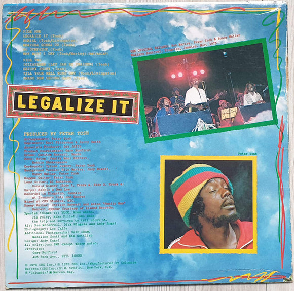 Peter Tosh : Legalize It (LP, Album, Pit)