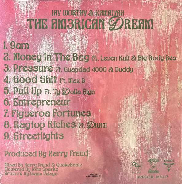 Jay Worthy, Kamaiyah, Harry Fraud : The Am3rican Dream (LP,45 RPM,Album)