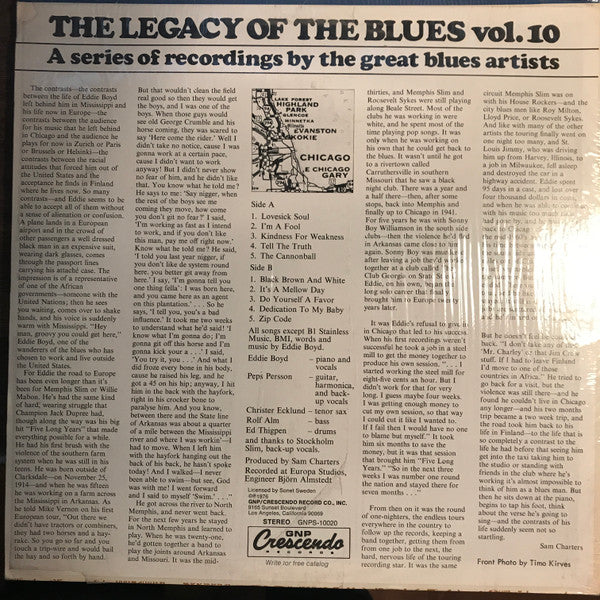 Eddie Boyd : The Legacy Of The Blues Vol. 10 (LP, Album)