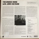 Thelonious Monk With John Coltrane : Thelonious Monk With John Coltrane (LP, Album, Ltd, RE, RM, 180)