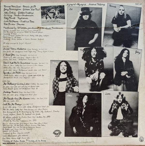 Lynyrd Skynyrd : Second Helping (LP, Album, RP, Pin)