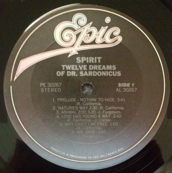 Spirit (8) : Twelve Dreams Of Dr. Sardonicus (LP, Album, RE, Ter)