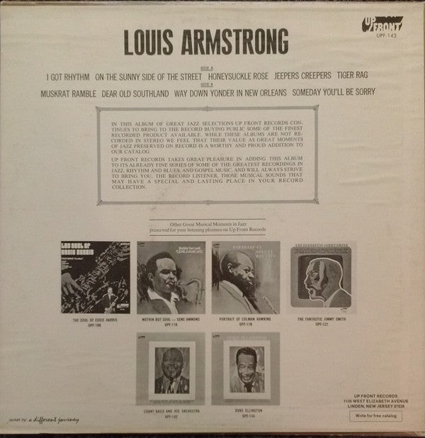 Louis Armstrong : Louis Armstrong (LP, Album, Comp)