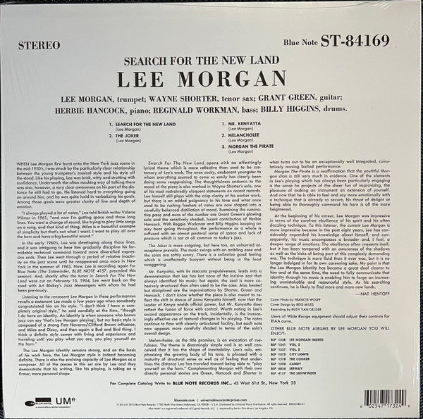 Lee Morgan : Search For The New Land (LP,Album,Reissue,Remastered,Stereo)