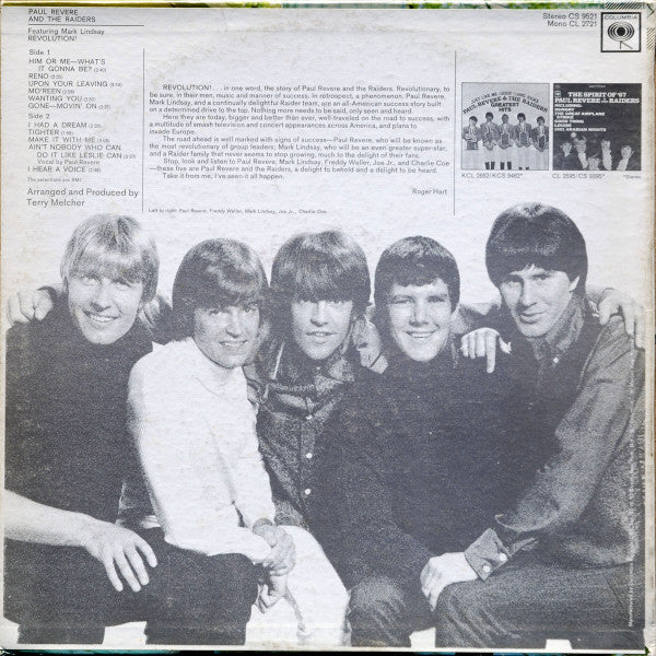 Paul Revere & The Raiders Featuring Mark Lindsay : Revolution! (LP, Album, San)