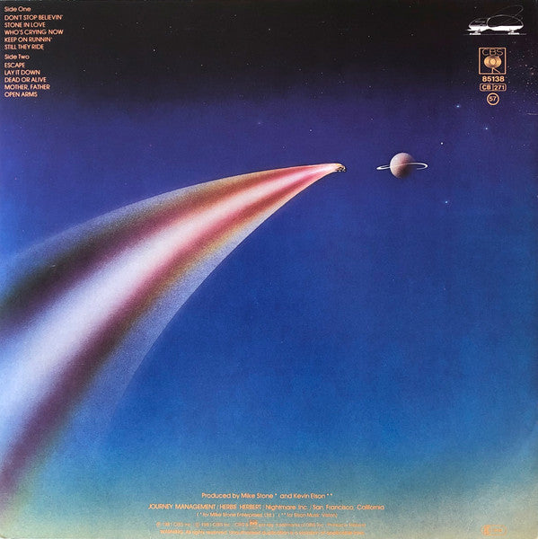 Journey : Escape (LP, Album, Emb)