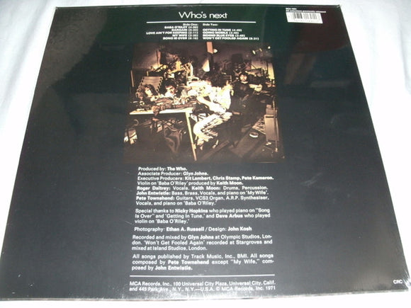 The Who : Who's Next (LP, Album, Club, CRC)