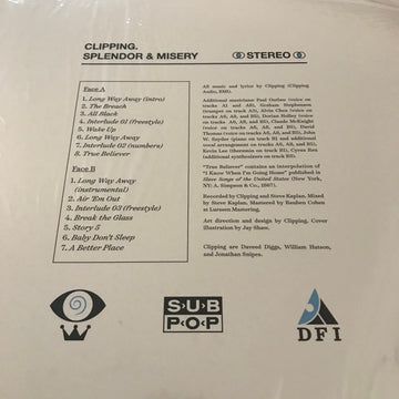 Clipping. : Splendor & Misery (LP, Album)