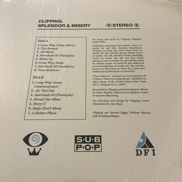 Clipping. : Splendor & Misery (LP, Album)